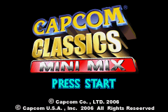 Capcom Classics Mini Mix Title Screen